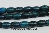 CCS412 15.5 inches 6*9mm rice dyed chrysocolla gemstone beads