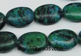 CCS445 15.5 inches 15*20mm oval dyed chrysocolla gemstone beads