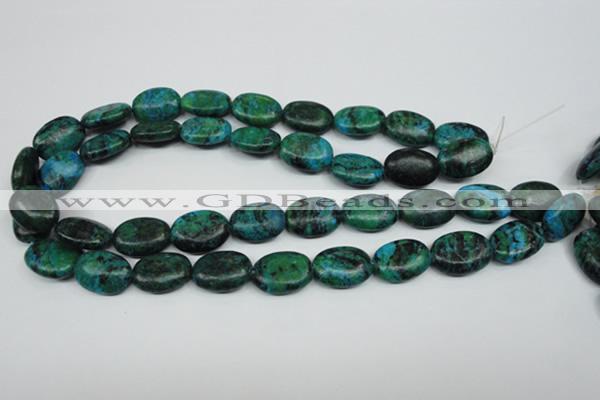 CCS445 15.5 inches 15*20mm oval dyed chrysocolla gemstone beads