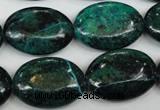 CCS446 15.5 inches 18*25mm oval dyed chrysocolla gemstone beads