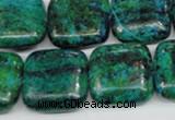 CCS467 15.5 inches 20*20mm square dyed chrysocolla gemstone beads