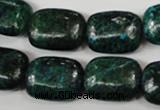 CCS475 15.5 inches 15*20mm rectangle dyed chrysocolla gemstone beads