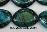 CCS481 15.5 inches 22*30mm freeform dyed chrysocolla gemstone beads