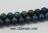 CCS52 16 inches 8mm round dyed chrysocolla gemstone beads wholesale