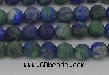 CCS541 15.5 inches 6mm round matte dyed chrysocolla beads