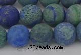 CCS544 15.5 inches 12mm round matte dyed chrysocolla beads