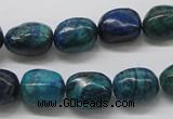 CCS58 16 inches 12*15mm nuggets dyed chrysocolla gemstone beads