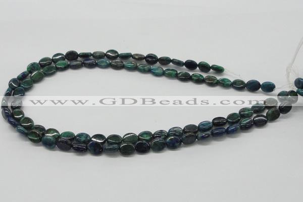 CCS59 16 inches 8*10mm oval dyed chrysocolla gemstone beads