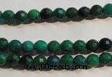 CCS601 15.5 inches 6mm faceted round dyed chrysocolla gemstone beads