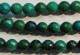 CCS602 15.5 inches 8mm faceted round dyed chrysocolla gemstone beads