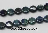 CCS62 16 inches 8mm flat round dyed chrysocolla gemstone beads