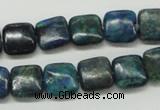 CCS65 16 inches 12*12mm square dyed chrysocolla gemstone beads