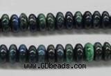 CCS73 15.5 inches 5*8mm rondelle dyed chrysocolla gemstone beads