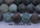 CCS763 15.5 inches 10mm round matte natural chrysocolla beads