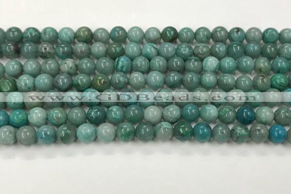 CCS874 15.5 inches 6mm round natural chrysocolla gemstone beads