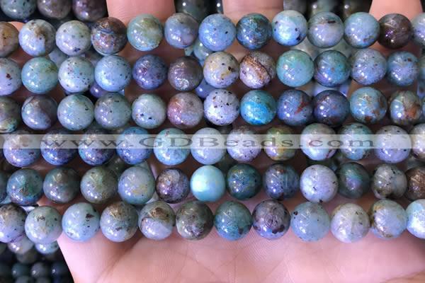 CCS889 15 inches 8mm round natural chrysocolla beads wholesale