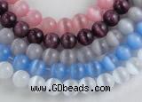 CCT02 Different color 10mm round cats eye beads Wholesale