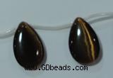 CCT1033 Top-drilled 14*22mm flat teardrop cats eye beads wholesale