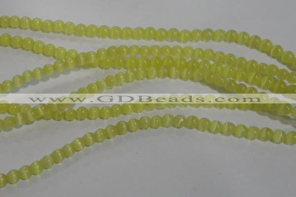 CCT1206 15 inches 4mm round cats eye beads wholesale