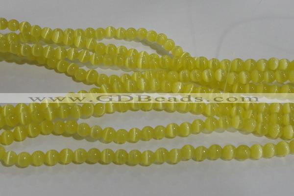 CCT1208 15 inches 4mm round cats eye beads wholesale