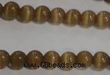 CCT1216 15 inches 4mm round cats eye beads wholesale