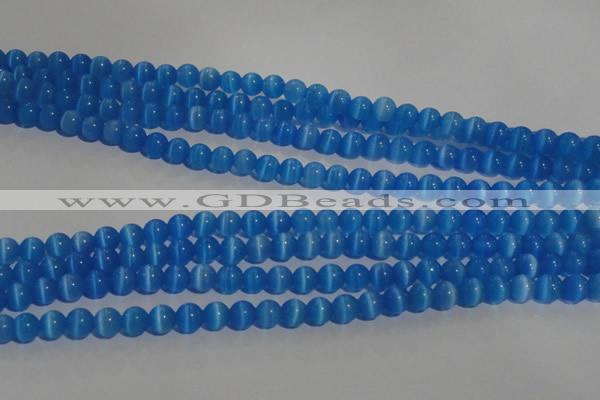 CCT1229 15 inches 4mm round cats eye beads wholesale