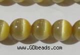 CCT1376 15 inches 7mm round cats eye beads wholesale