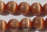 CCT1378 15 inches 7mm round cats eye beads wholesale