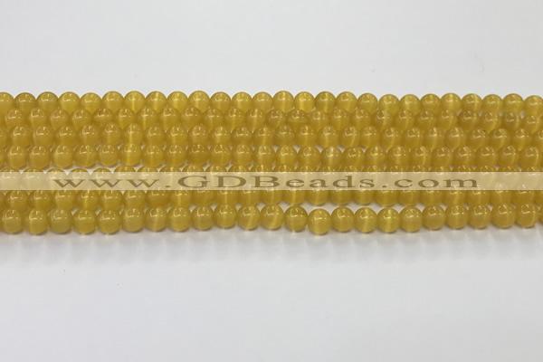 CCT1415 15 inches 4mm, 6mm round cats eye beads