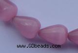 CCT17 14 inches 10*14mm teardrop pink cats eye beads wholesale