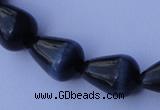 CCT23 14 inches 10*14mm teardrop black cats eye beads wholesale