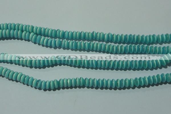 CCT237 15 inches 3*6mm rondelle cats eye beads wholesale