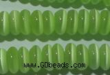 CCT263 15 inches 3*7mm rondelle cats eye beads wholesale