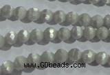 CCT302 15 inches 4mm faceted round cats eye beads wholesale