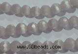 CCT303 15 inches 4mm faceted round cats eye beads wholesale