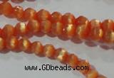 CCT309 15 inches 4mm faceted round cats eye beads wholesale