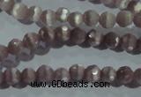 CCT312 15 inches 4mm faceted round cats eye beads wholesale