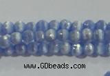 CCT321 15 inches 4mm faceted round cats eye beads wholesale