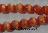 CCT354 15 inches 6mm faceted round cats eye beads wholesale