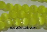 CCT356 15 inches 6mm faceted round cats eye beads wholesale