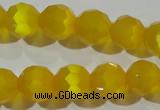 CCT377 15 inches 8mm faceted round cats eye beads wholesale