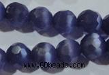 CCT381 15 inches 8mm faceted round cats eye beads wholesale