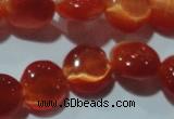 CCT487 15 inches 8mm flat round cats eye beads wholesale