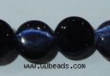 CCT528 15 inches 10mm flat round cats eye beads wholesale