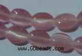 CCT633 15 inches 6*8mm oval cats eye beads wholesale