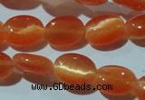 CCT634 15 inches 6*8mm oval cats eye beads wholesale