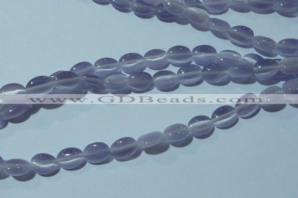 CCT639 15 inches 6*8mm oval cats eye beads wholesale