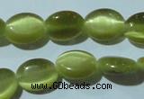 CCT646 15 inches 6*8mm oval cats eye beads wholesale