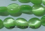 CCT649 15 inches 6*8mm oval cats eye beads wholesale