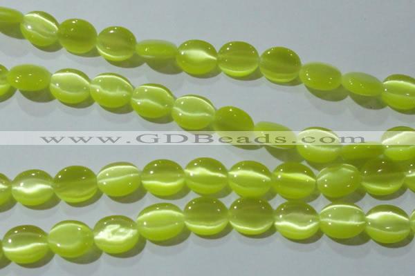 CCT698 15 inches 10*12mm oval cats eye beads wholesale